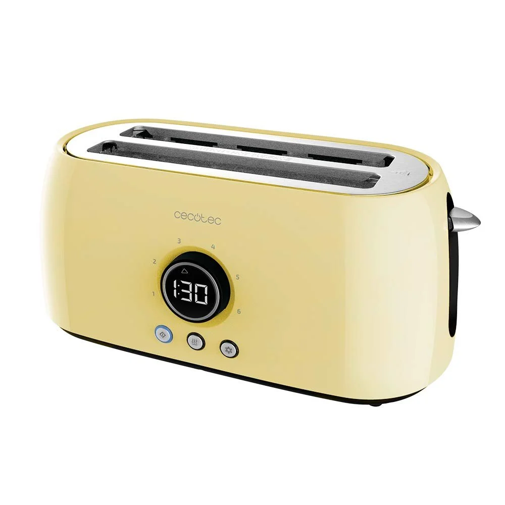 Тостер Cecotec ClassicToast Digital 15000 Yellow Extra Double, 1500 Вт, на 4 скибочки хліба, фото №1