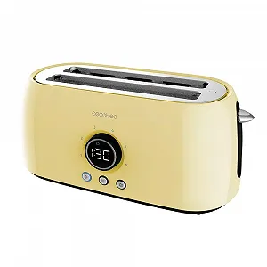 Тостер Cecotec ClassicToast Digital 15000 Yellow Extra Double, 1500 Вт, на 4 скибочки хліба - Фото 1