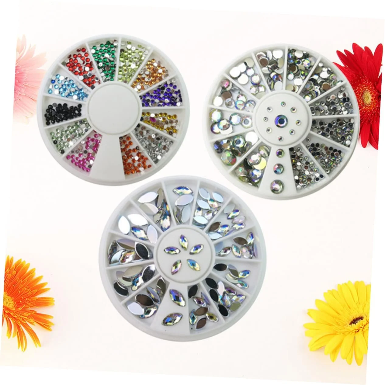 Набор страз для ногтей Beavorty из 3 предметов: вращающаяся пластина, разноцветные стразы, плоская вращающаяся пластина, подставка AB Diamond, фото №2 Набор страз для ногтей Beavorty из 3 предметов: вращающаяся пластина, разноцветные стразы, плоская вращающаяся пластина, подставка AB Diamond, фото №2