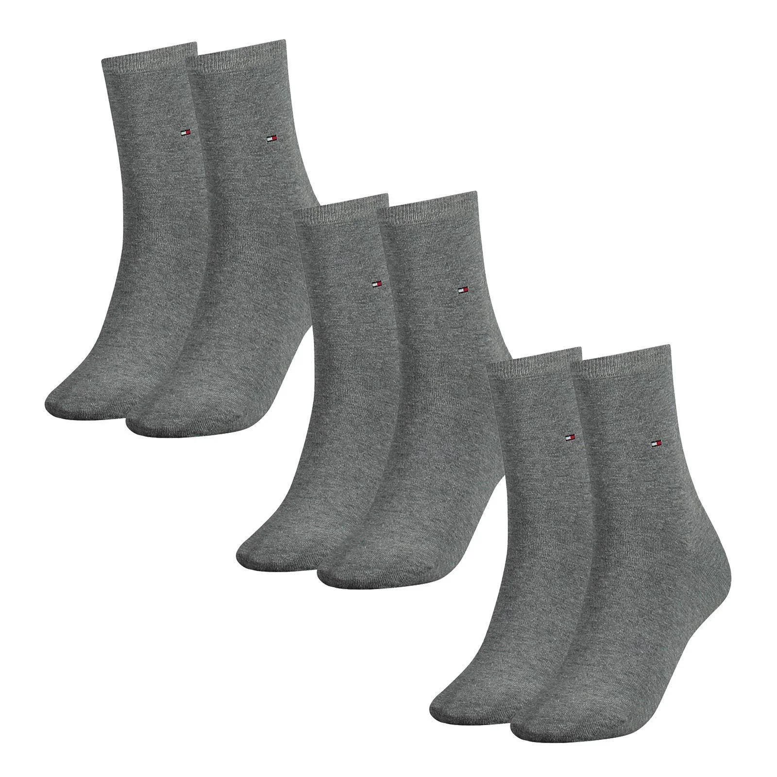 Носки Tommy Hilfiger Classic, 6 пар Светло-серый, 35-38 (6 пар), Middle grey blend (758), фото №1 Носки Tommy Hilfiger Classic, 6 пар Светло-серый, 35-38 (6 пар), Middle grey blend (758), фото №1