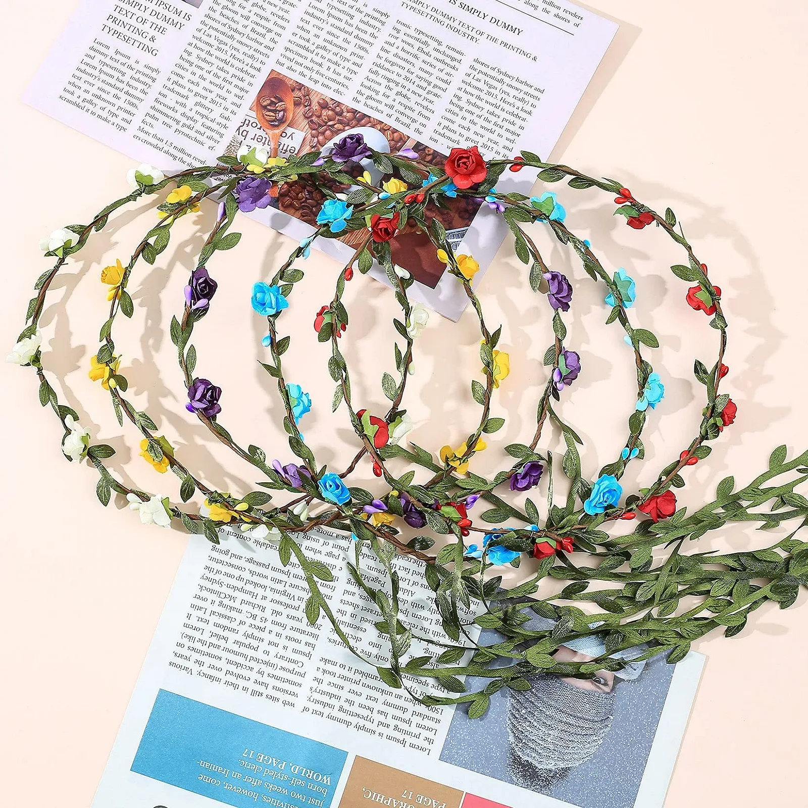 Вінок з квітів (10 шт.), фото №4