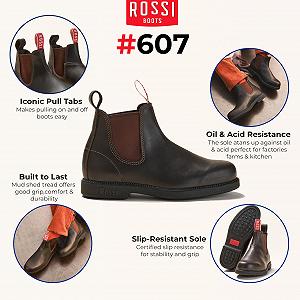 Челсі черевики шкіряні Infinity Leather Rossi Booma 607 шкіряні австралійські унісекс щиколотки synthetic.ua - Фото 1