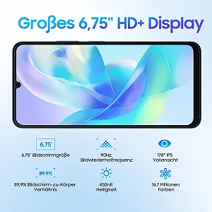 Смартфон Blackview Color 8 16GB/256GB T616 6.75" 90 Гц 50 MP 6000 мАч 4G Dual SIM Без контракта synthetic.ua - Фото 1