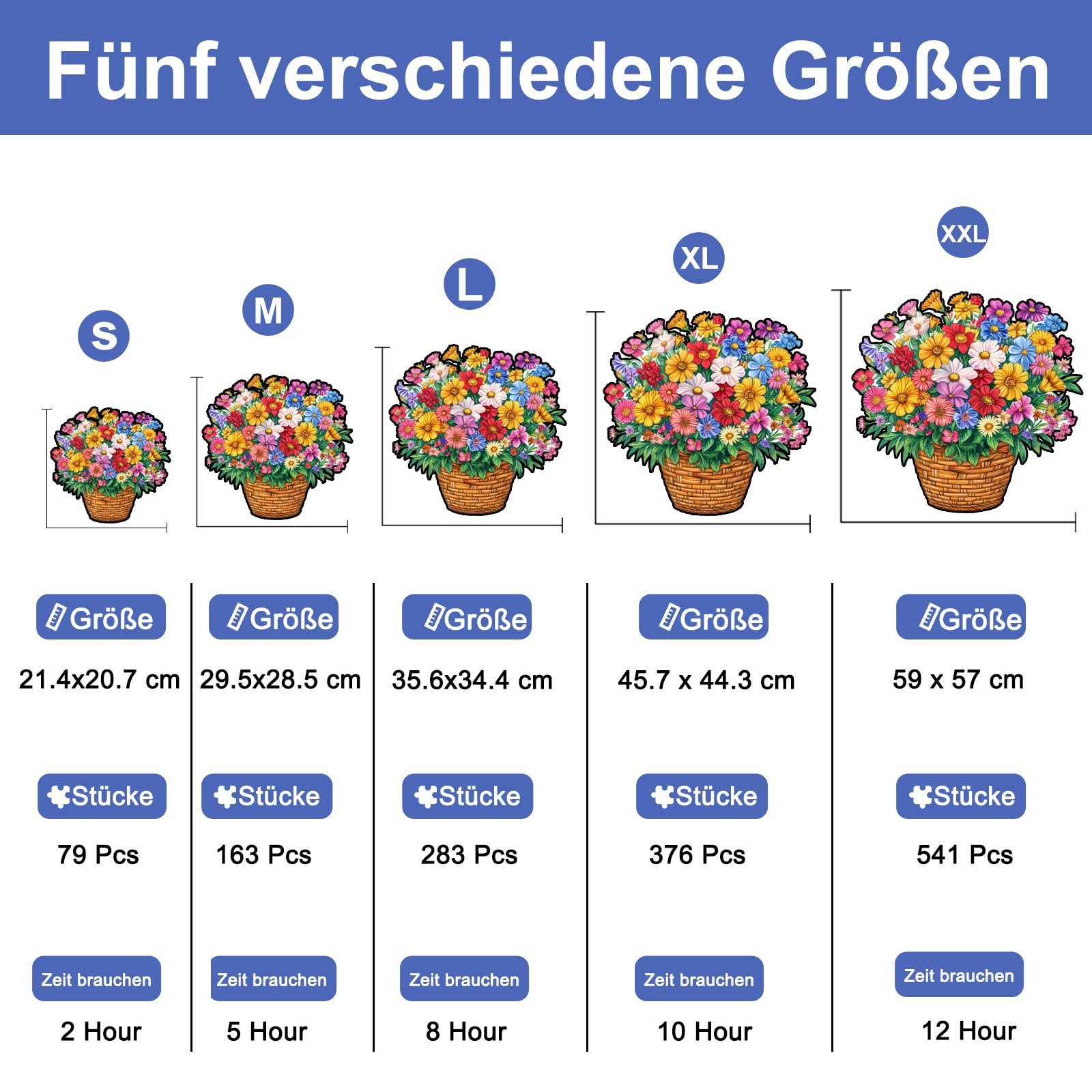 Пазл деревянный Flowers Unique Wooden Puzzle Animal Shape 283 элемента L 35.6 x 34.4 см, фото №3 Пазл деревянный Flowers Unique Wooden Puzzle Animal Shape 283 элемента L 35.6 x 34.4 см, фото №3