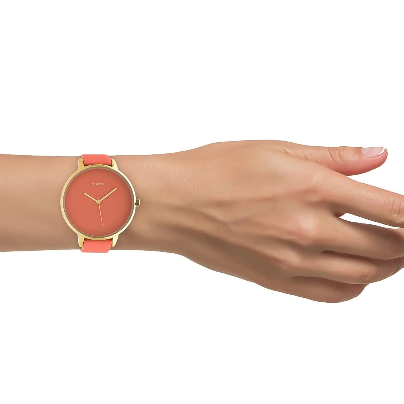 Женские часы Oozoo Дизайнерский циферблат 48 мм Персиково-розовый C10572, Розовое золото Персиково-розовый, Ремешок., фото №4 Женские часы Oozoo Дизайнерский циферблат 48 мм Персиково-розовый C10572, Розовое золото Персиково-розовый, Ремешок., фото №4