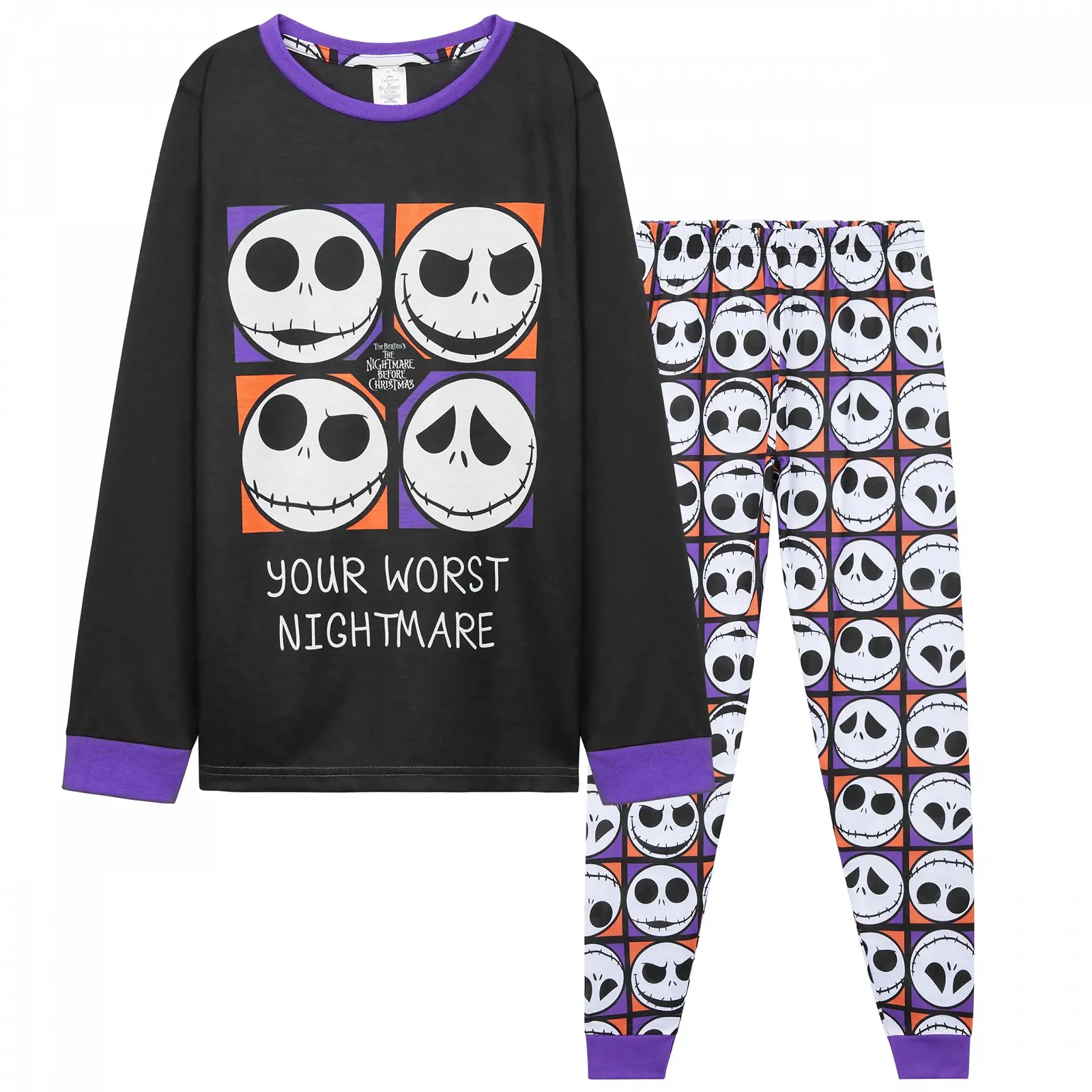 Пижамный набор Disney The Nightmare Before Christmas для мальчиков, 2 шт., фото №1