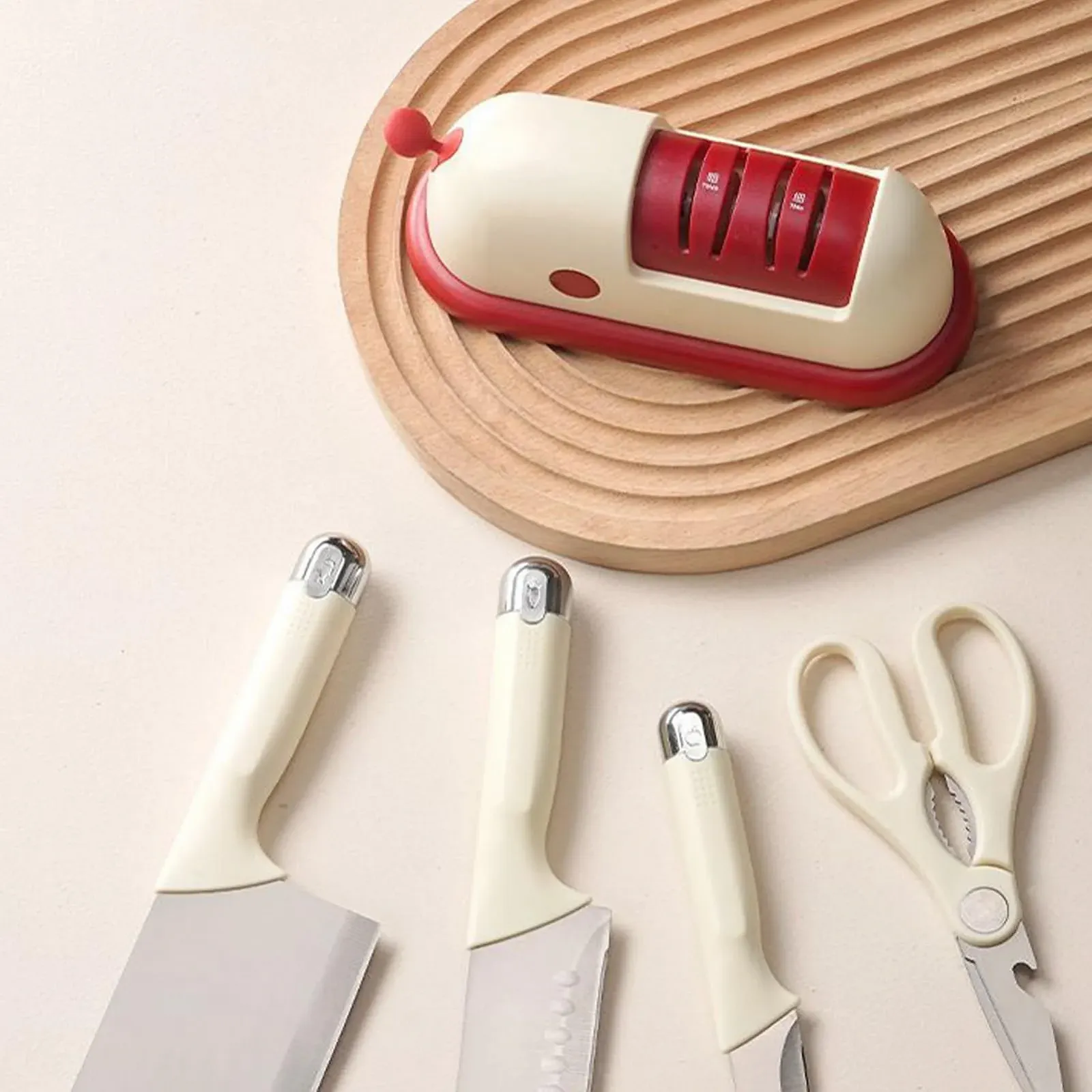 Точилка для кухонних ножів та ножиць 2-ступенева акумуляторна, фото №9 Точилка для кухонних ножів та ножиць 2-ступенева акумуляторна, фото №9