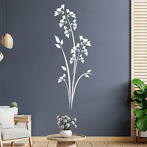 Наклейки на стіну Трави та весняні квіти 6 розмірів Плівка - Фото 1