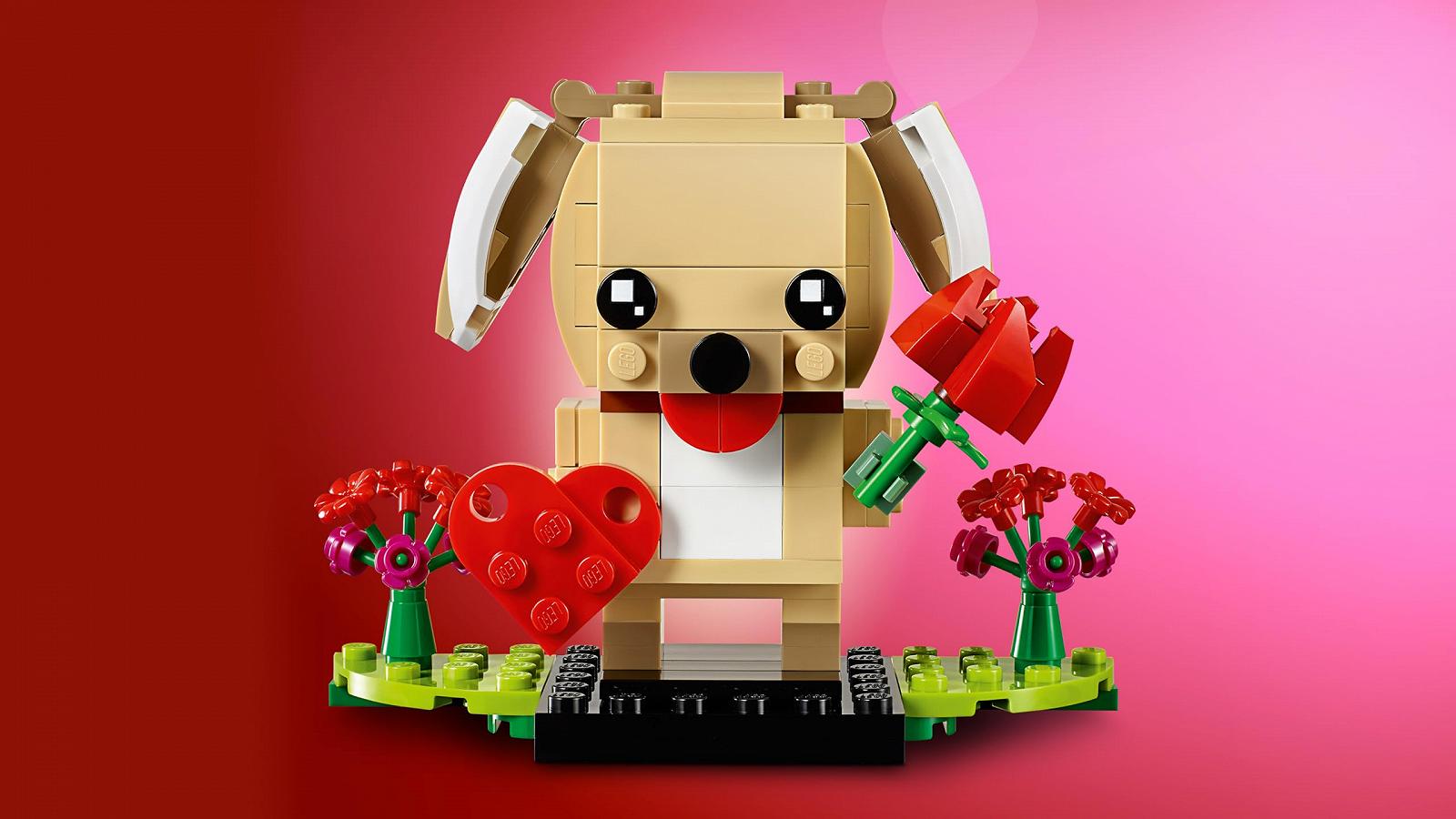 Конструктор Lego Brickheadz 40349 Valentine's Day Puppy, фото №4 Конструктор Lego Brickheadz 40349 Valentine's Day Puppy, фото №4