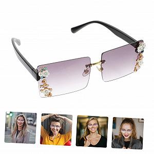 Набор очков PACKOVE, 2 шт., модные для женщин, без оправы synthetic.ua - Фото 1