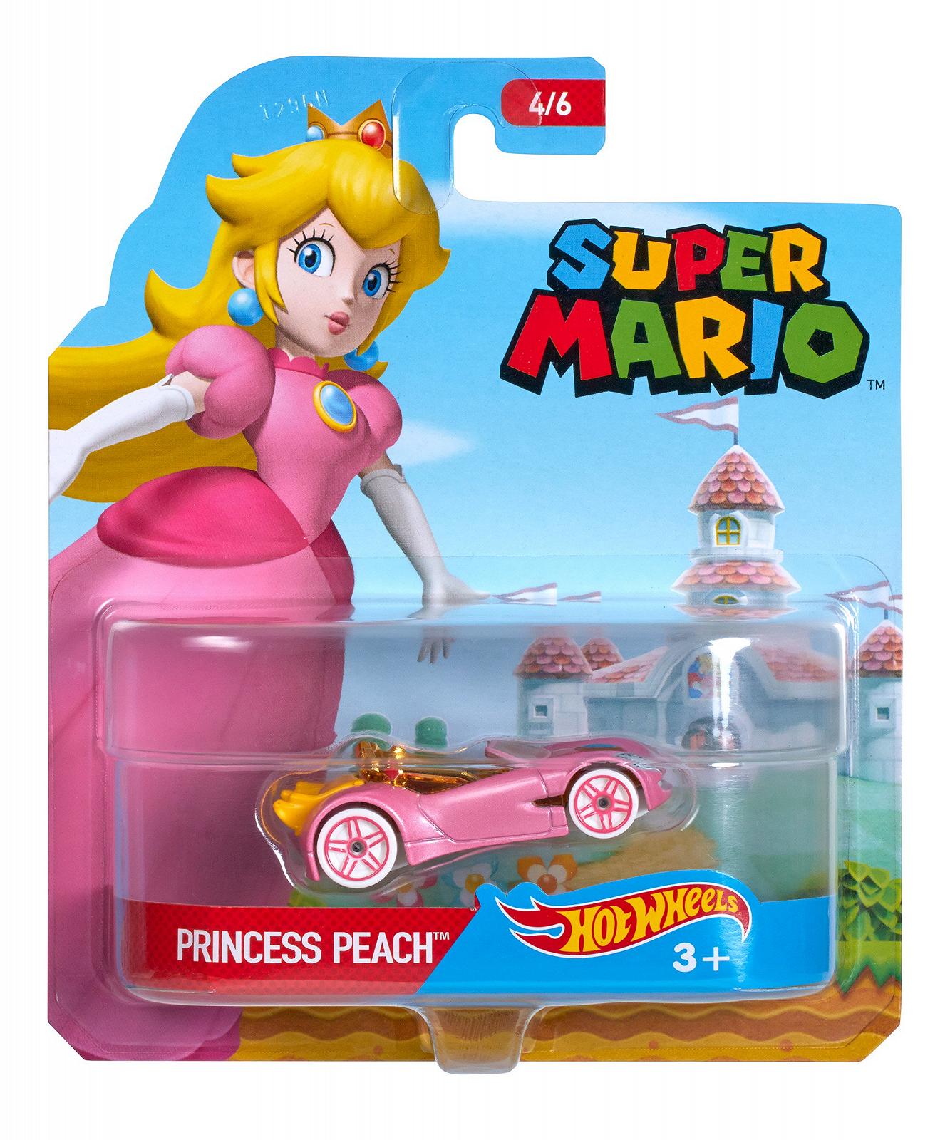 Hot Wheels Super Mario Персонаж машина Масштаб 1:64 Princess Peach, фото №4