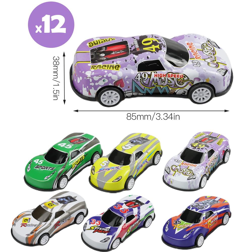 Игрушечная машина suaywo Stunt Metal Mini Racing Car Set Pack of 12, фото №2