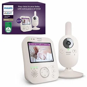 Відеоняня Philips Avent Premium SCD891/26 з камерою, дисплей 3,5 дюйма, x4 зум, нічне бачення, колискові, термометр, білий - Фото 1