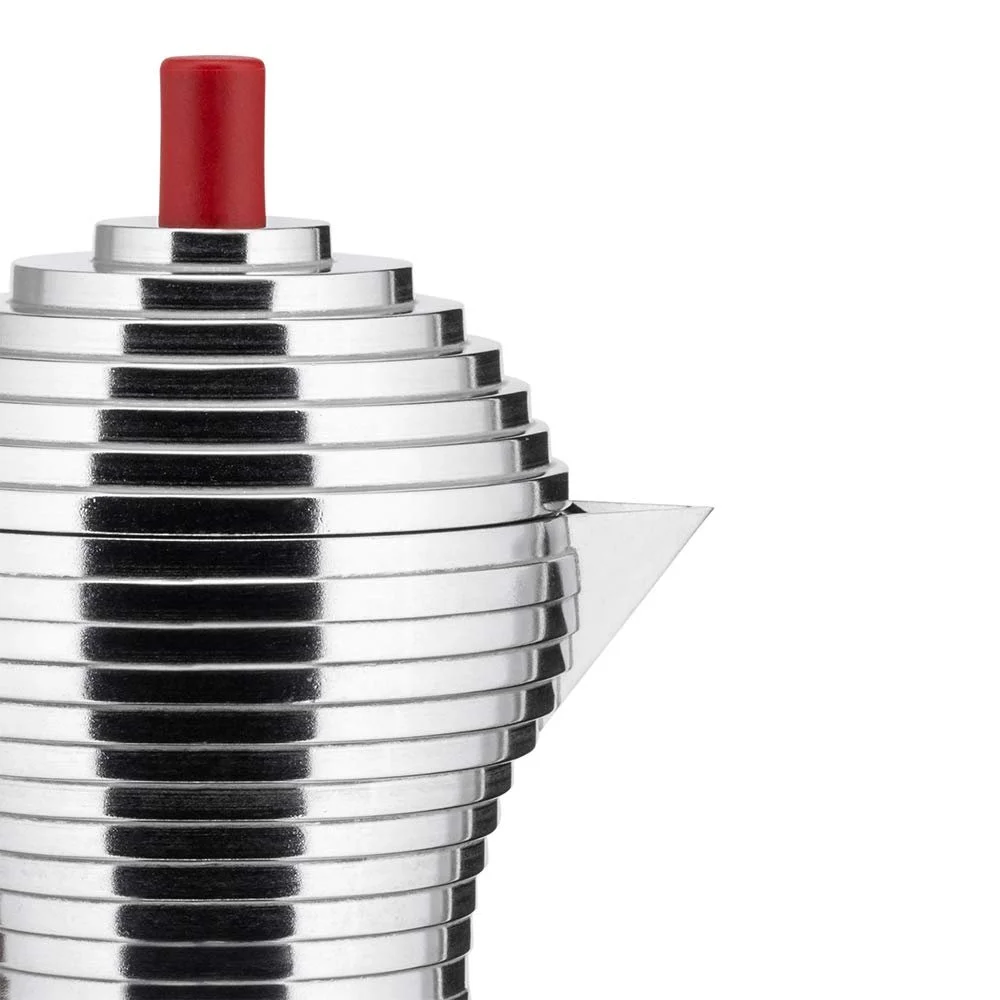 Кофеварка эспрессо Alessi Pulcina 3 чашки, красная, фото №5 Кофеварка эспрессо Alessi Pulcina 3 чашки, красная, фото №5
