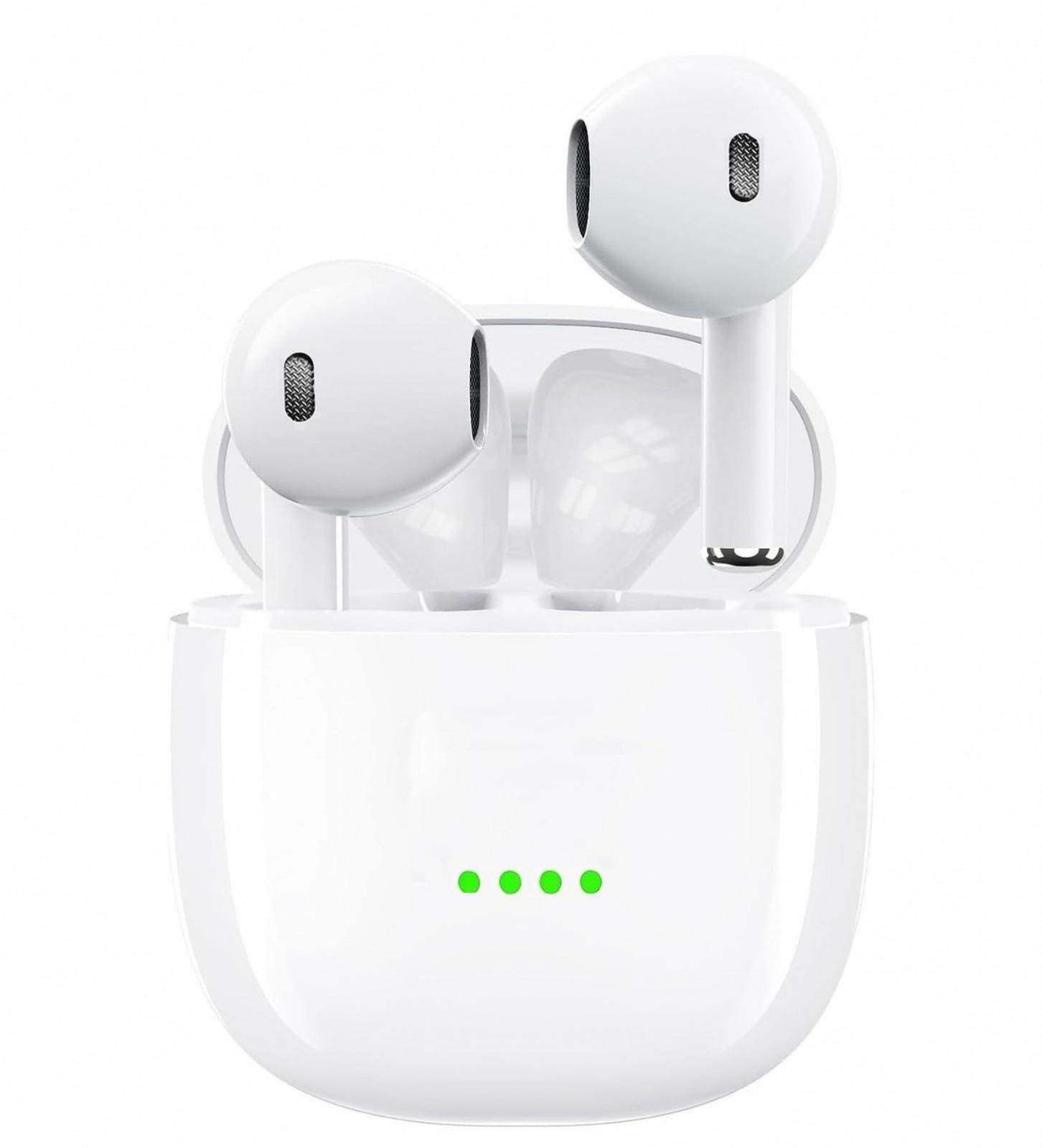 Беспроводные наушники Bluetooth 5.3 С сенсорным управлением с зарядным кейсом IPX8 Водонепроницаемые с 3D стереозвуком Шумоподавляющие Внутриканальные, фото №1