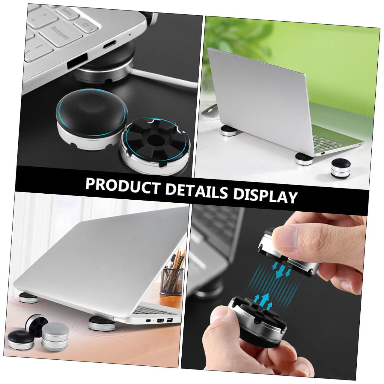 Подставка для ноутбука BESPORTBLE Регулируемая по высоте (2 шт.), фото №9