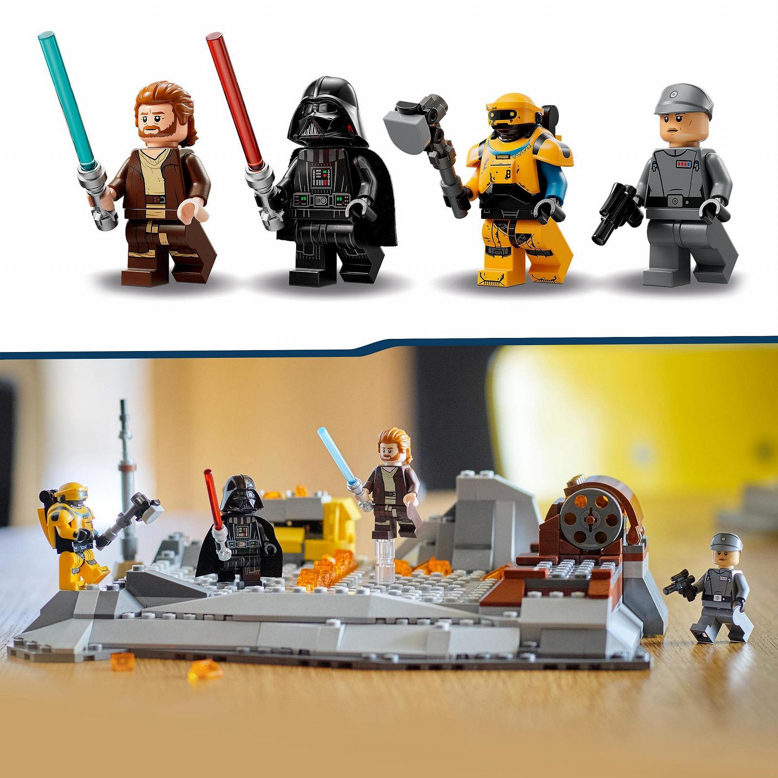 Конструктор LEGO Star Wars 75334 Игровой набор Оби-Ван Кеноби против Дарта Вейдера с дуэльными платформами и минифигурками для детей от 8 лет, фото №5