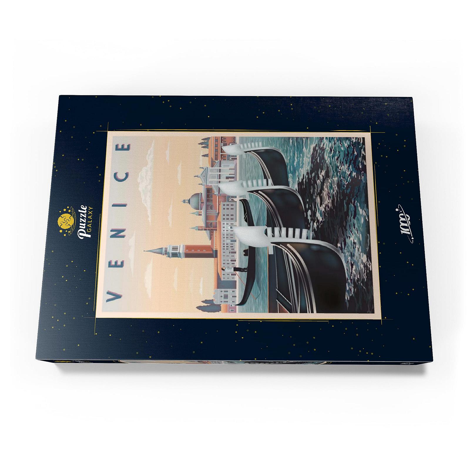 Пазли MyPuzzle Special Collection by Puzzle Galaxy Венеція, Італія, вінтажний постер у стилі ар-деко, ілюстрація Premium 1000 елементів, фото №4