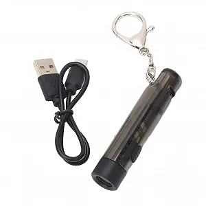 Фонарик USB C Брелок Перезаряжаемый Многофункциональный Мини Портативный Легкий Аварийный Уличный Фонарик со Свистком для Кемпинга Пешего Туризма - Фото 1