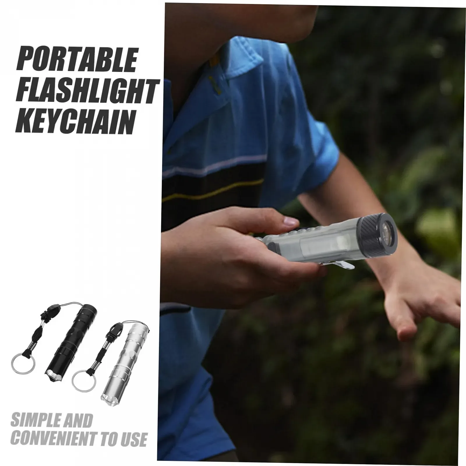 Ліхтарик NUOBESTY Міні Маленький LED USB Перезаряджуваний Брелок для Кемпінгу Брелок Декоративний USB, фото №6