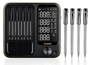 Беспроводной термометр Inkbird INT-14-BW для приготовления на гриле, духовке, мангале и фритюрнице, с Wi-Fi и Bluetooth synthetic.ua - Фото 1