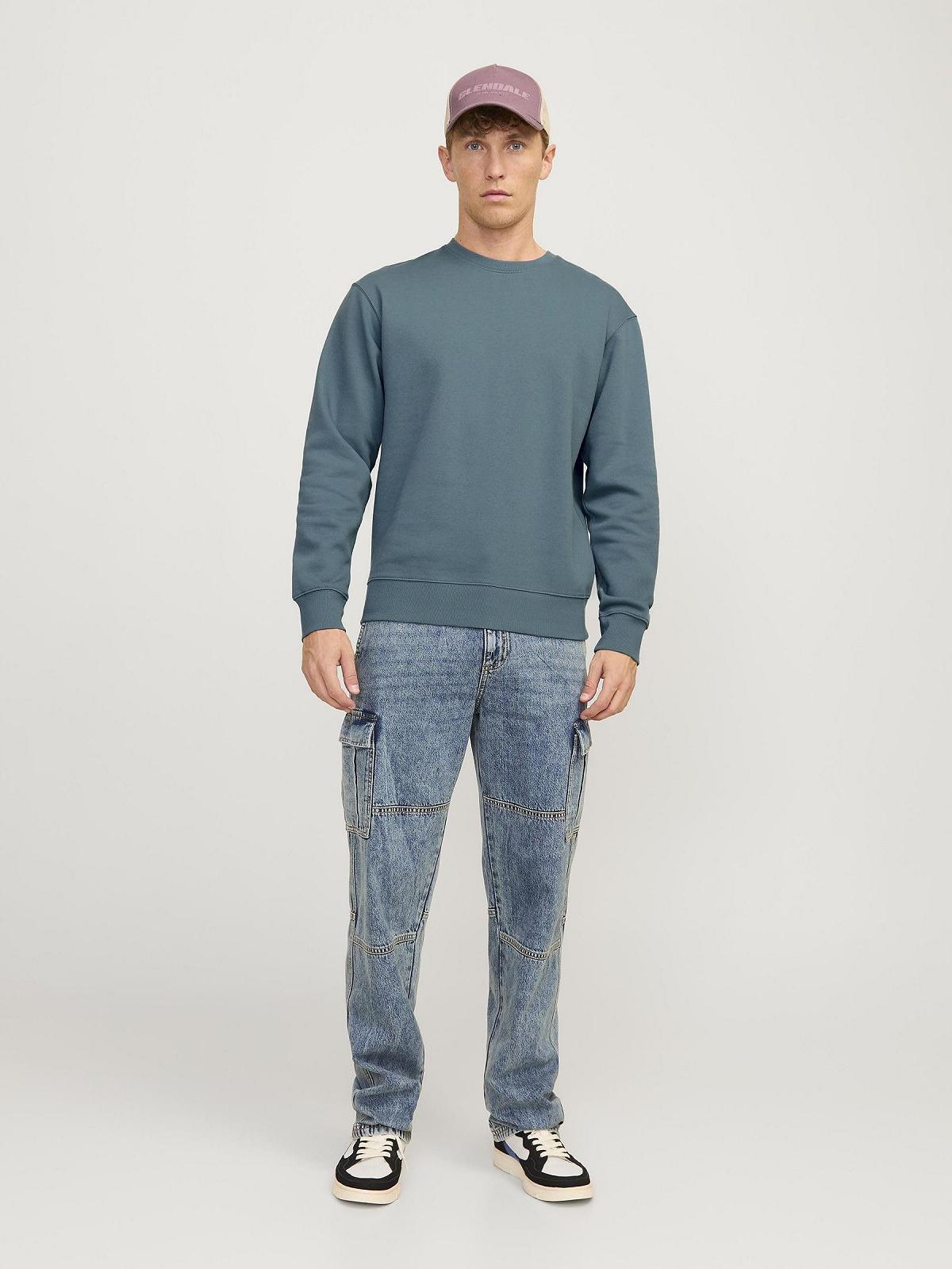Свитшот Jack & Jones Jjeholmen мужской с круглым вырезом 12136886, фото №4