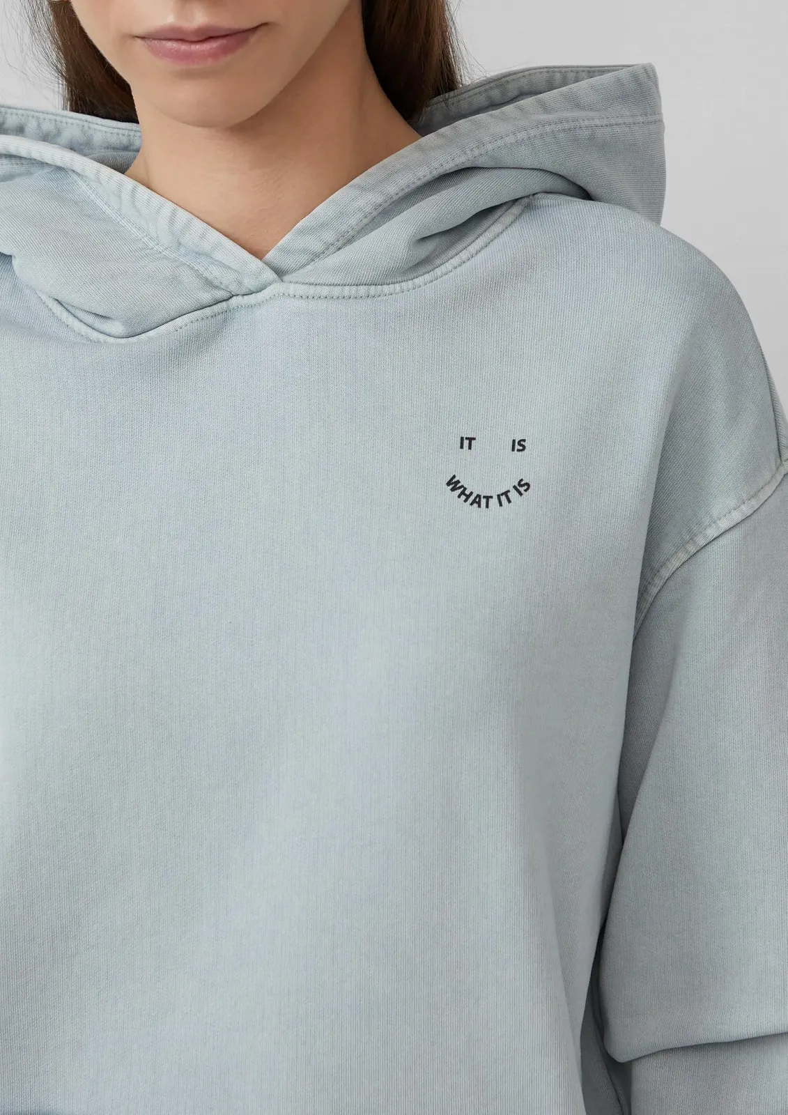 Женская толстовка с капюшоном QS, фото №2 Женская толстовка с капюшоном QS, фото №2