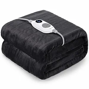 Электрическое одеяло Warmrest 130 x 180 см Фланелевое одеяло с подогревом, 6 уровней температуры и защита от перегрева - Фото 1