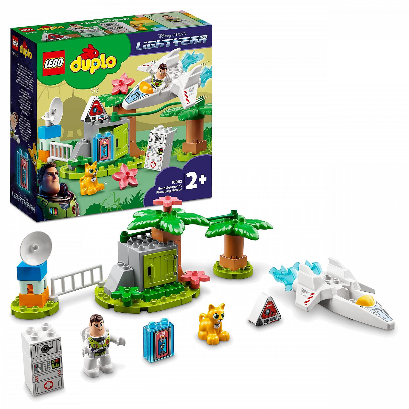 Конструктор LEGO DUPLO Disney and Pixar 10962 Планетарная миссия Базза Лайтера Космическая игрушка с космическим кораблем и роботом для малышей от 2 лет, фото №1