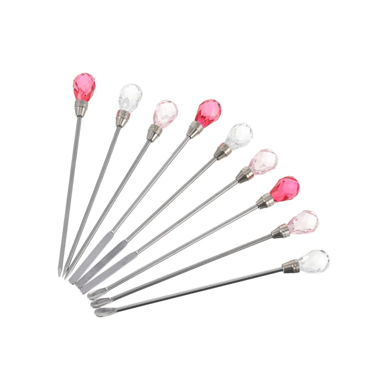 Палочка для размешивания Healvian Colour Rubber Набор для ногтей Палочка для размешивания ногтей Держатель для лака для ногтей Ювелирные изделия Стразы Триммер для ногтей на ногах Пигментная палочка для размешивания Ложка для смешивания Сделано из смолы Форма Клей Многоразовый, фото №1