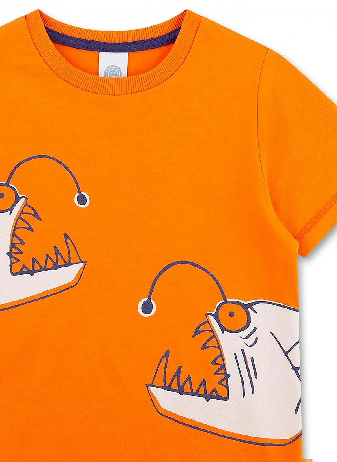 Комплект піжамний Sanetta для хлопчиків Шорти Помаранчевий, фото №3