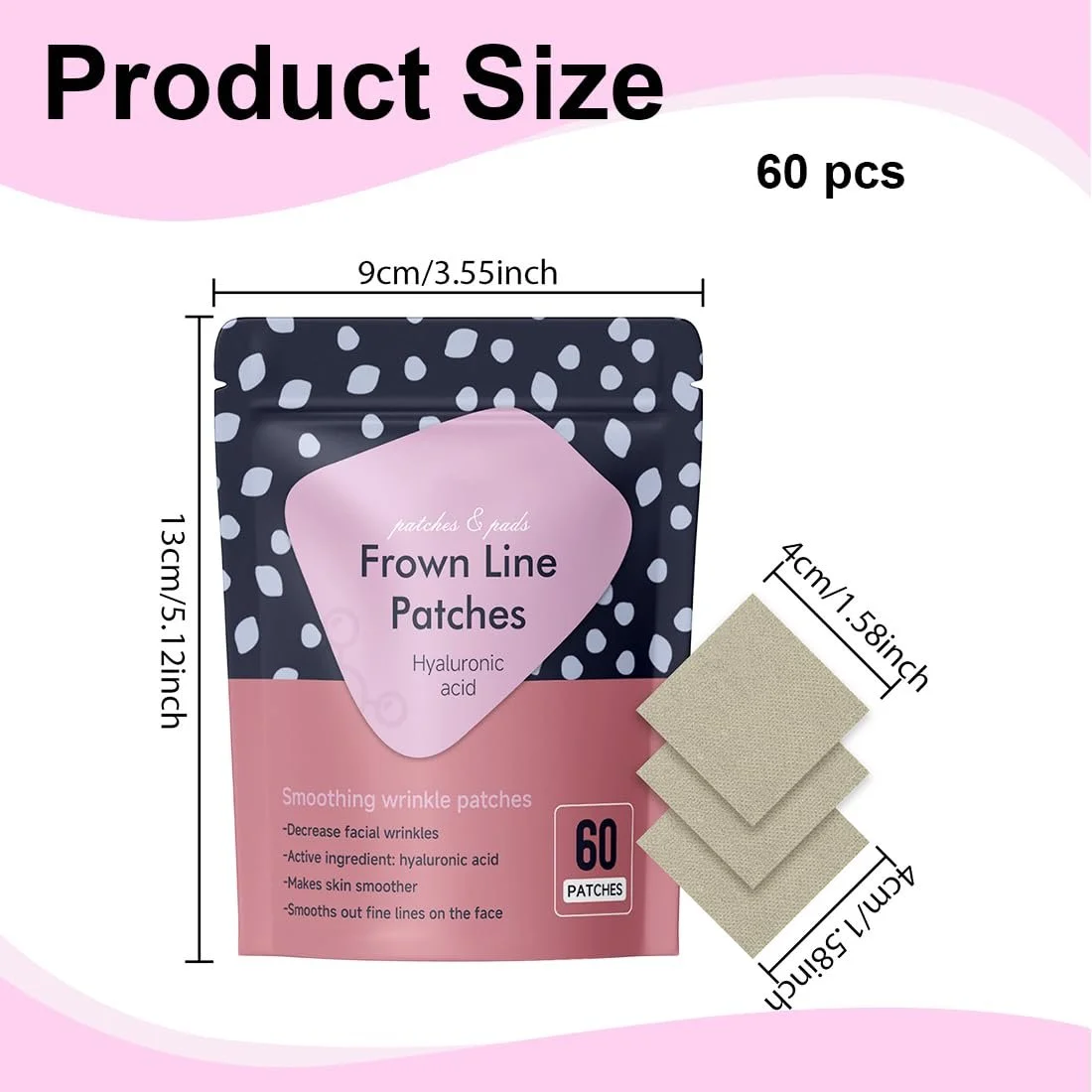 Пластирі для обличчя GJKLO 60 шт. для ліфтингу обличчя, зменшення зморшок, фото №2 Пластирі для обличчя GJKLO 60 шт. для ліфтингу обличчя, зменшення зморшок, фото №2