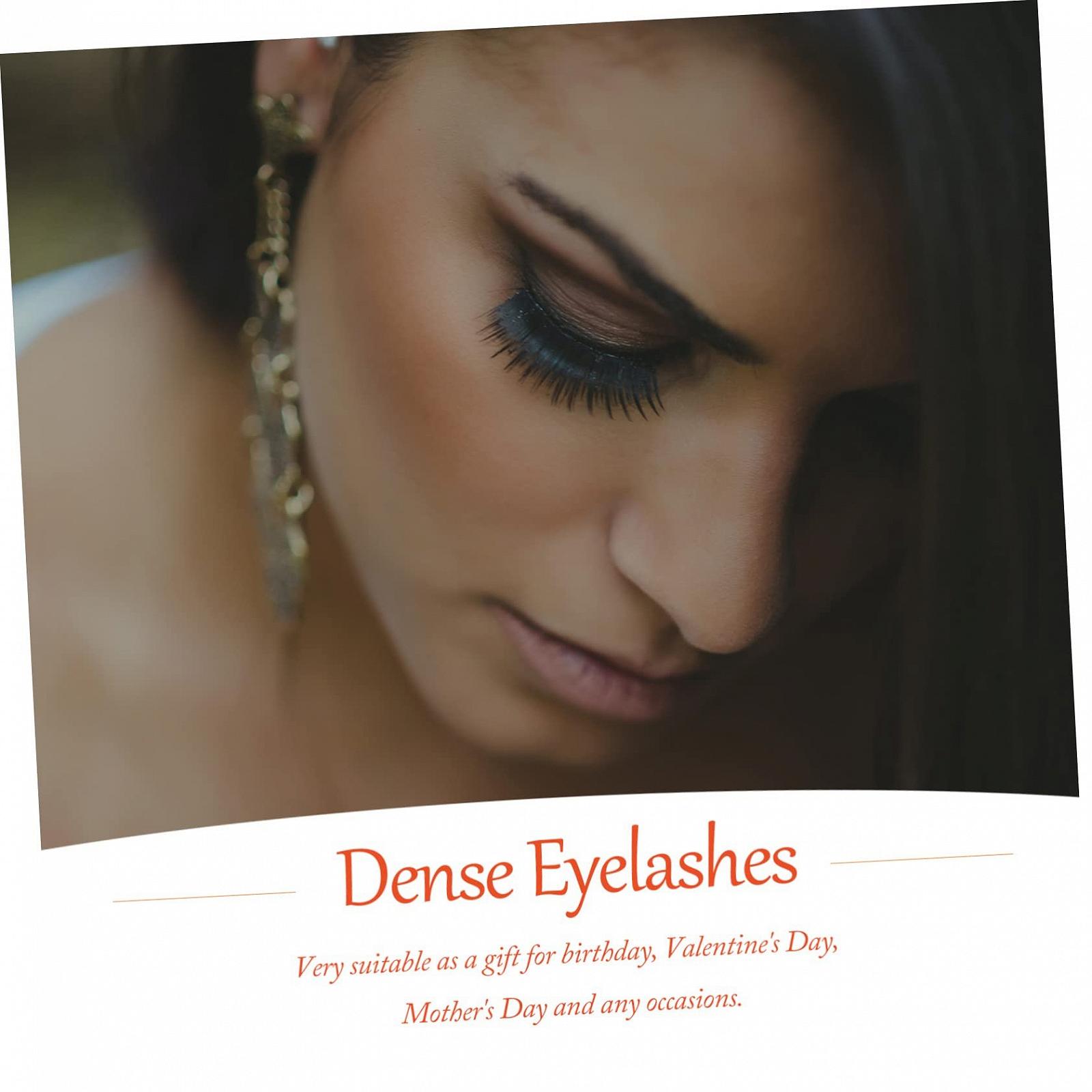 Пухнасті різнокольорові накладні вії Angoily Halloween 3D вії, фото №6