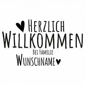 Наклейка на стіну GRAZDesign Welcome to Family Персоналізована 99 x 57 см 071 Сірий synthetic.ua - Фото 1