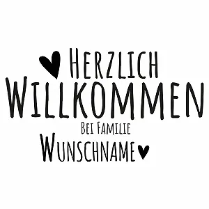 Наклейка на стіну GRAZDesign Welcome to Family Персоналізована 99 x 57 см 071 Сірий synthetic.ua - Фото 1