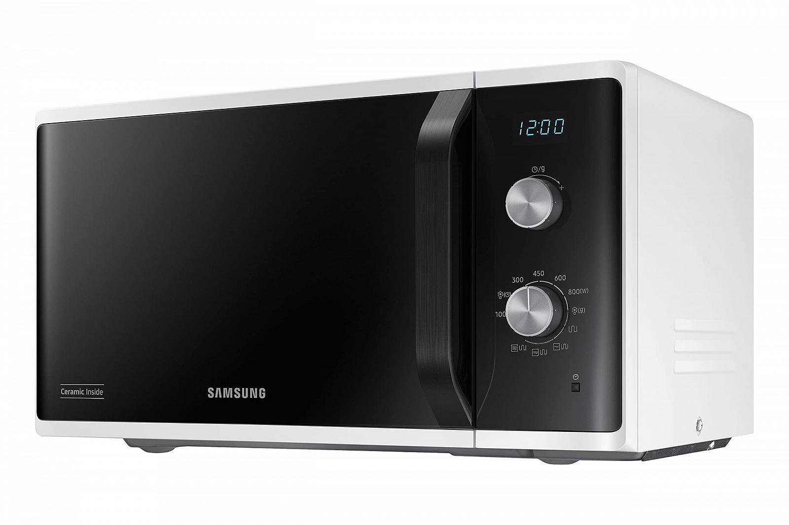 Отдельностоящая микроволновая печь Samsung MG23K3614AW/ET Dual Dial Crunch Cooking AutoDefrost 23 л 800 Вт + 1100 Вт Белая, фото №9 Отдельностоящая микроволновая печь Samsung MG23K3614AW/ET Dual Dial Crunch Cooking AutoDefrost 23 л 800 Вт + 1100 Вт Белая, фото №9