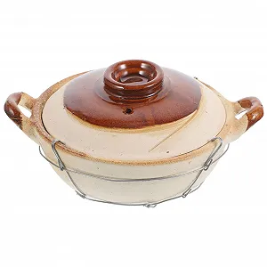 Горшок глиняный 0,5 л с толстой ручкой для плиты для супов и запекания - Фото 1