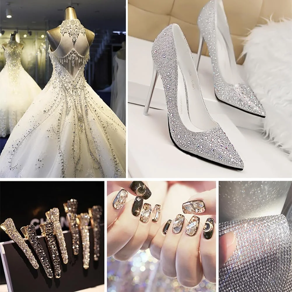 Стрази Скло Плоскі Круглі 2.7-2.8 мм Білий, 1440 шт, фото №7