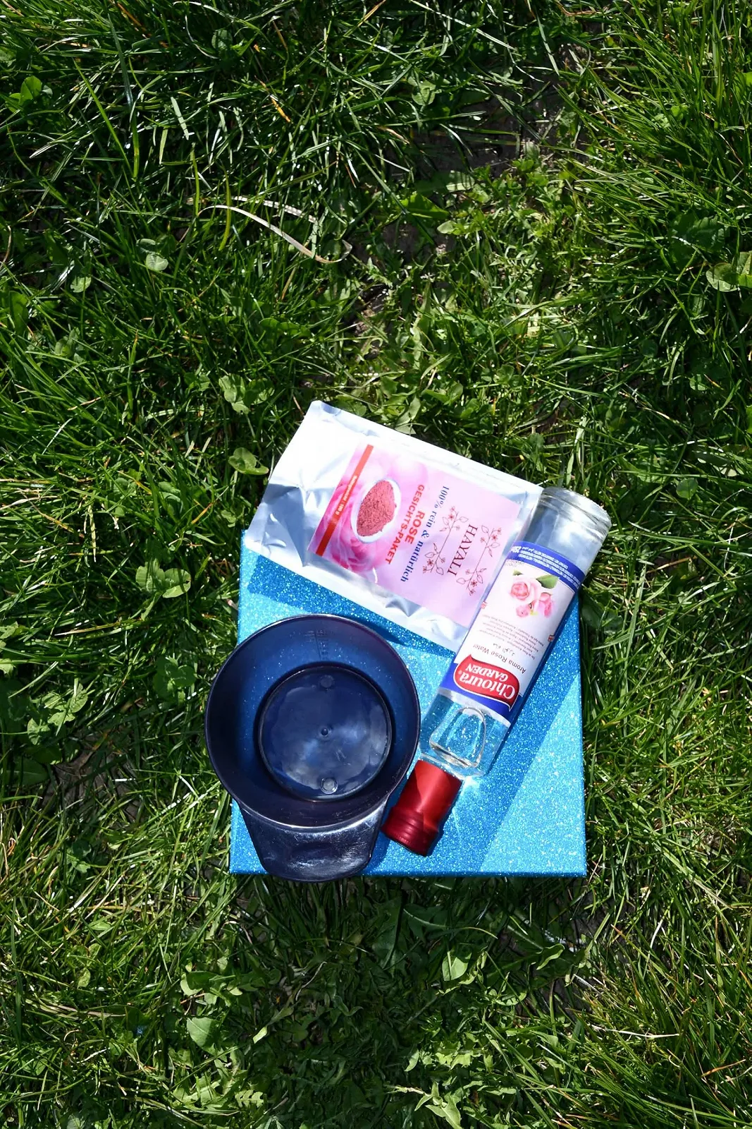 Маска для обличчя HAYALI Rose з трояндовою водою, пензликом та мискою, 100% натуральна, 100 г, фото №1