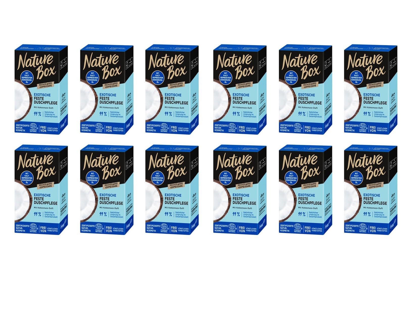 Твердое средство для душа Nature Box Exotic с ароматом кокоса 100 г (упаковка 12 шт), фото №1 Твердое средство для душа Nature Box Exotic с ароматом кокоса 100 г (упаковка 12 шт), фото №1