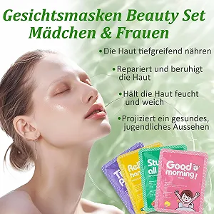 Тканинна маска Soleneva Набір 8 шт Зволожуюча з гіалуроновою кислотою та ніацинамідом synthetic.ua - Фото 1