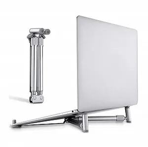 Подставка для ноутбука Портативная Универсальная Складная Алюминиевая для ноутбуков и планшетов 12-17 дюймов - Фото 1