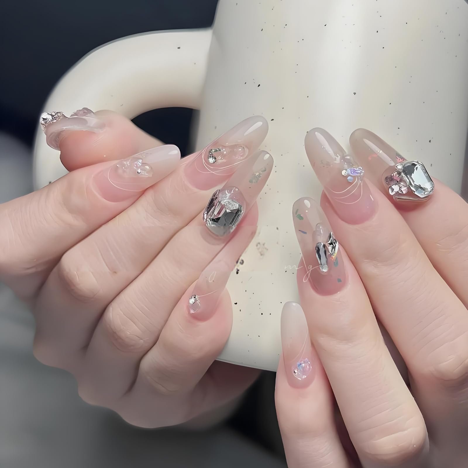 Блестки для ногтей, 50 шт, циркон, кристаллы, украшения для ногтей, кристаллы, стразы для ногтей, для аксессуаров для ногтей, фото №8