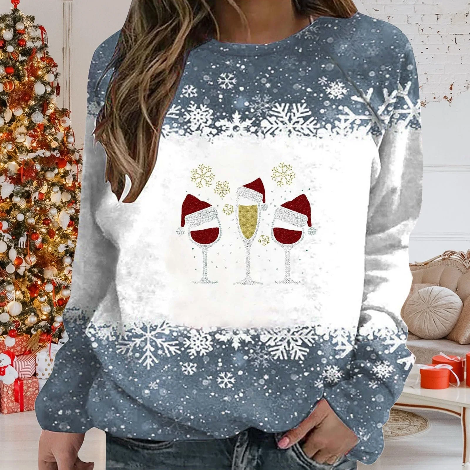 Вільний світшот Жіночий Повсякденний, фото №2