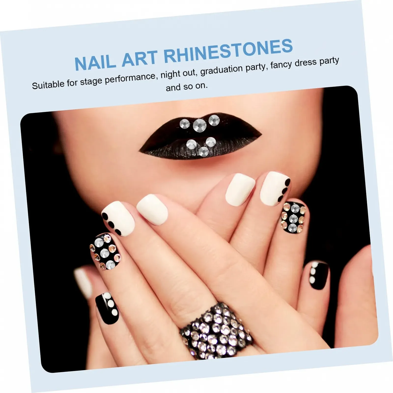 Стразы Самоклеящиеся Healvian 1440 шт. Кристалл, фото №9