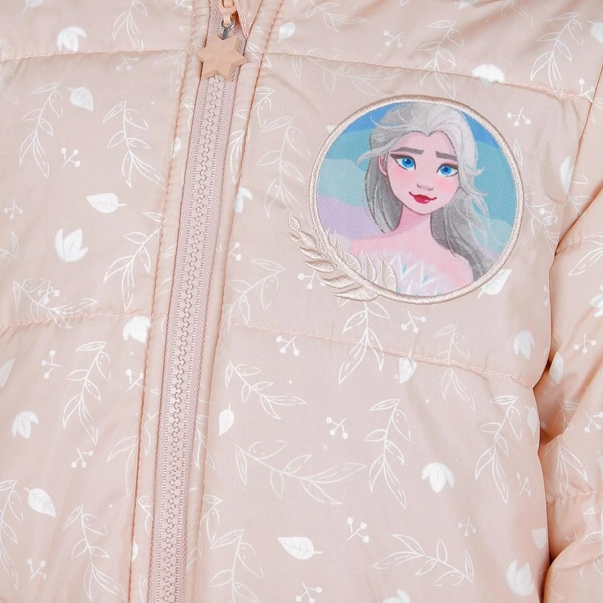 Куртка-пуховик з капюшоном для дівчаток Frozen E plus M, фото №1
