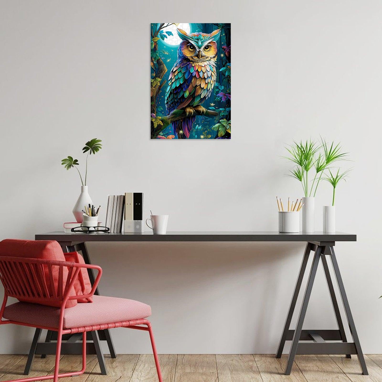 Пазл Colourful Mystical Owl 300 деталей, фото №3 Пазл Colourful Mystical Owl 300 деталей, фото №3