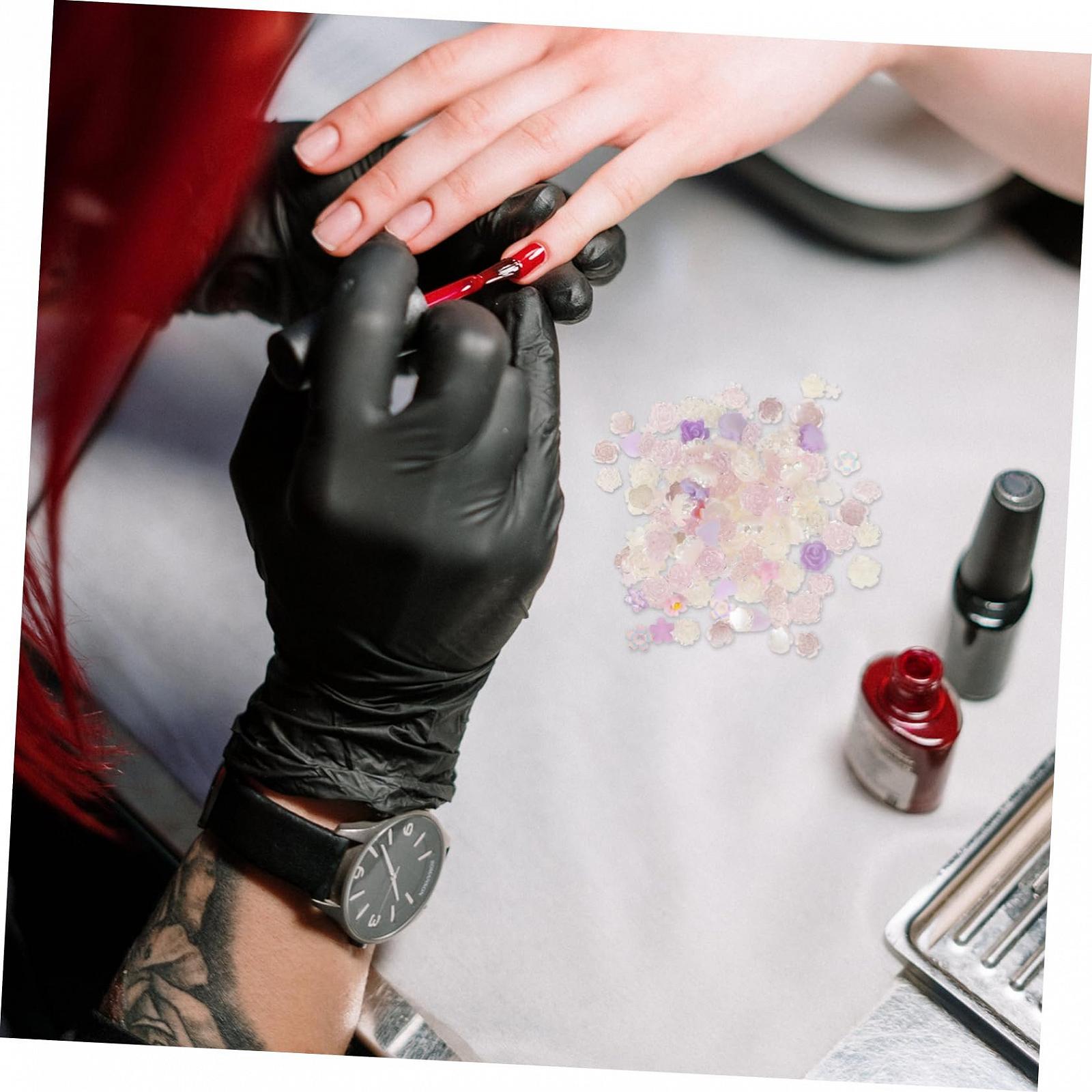 Украшения для ногтей 3taschen Смола Мини Сердечки для чехлов телефонов Аксессуары для маникюра Голубой и, фото №7