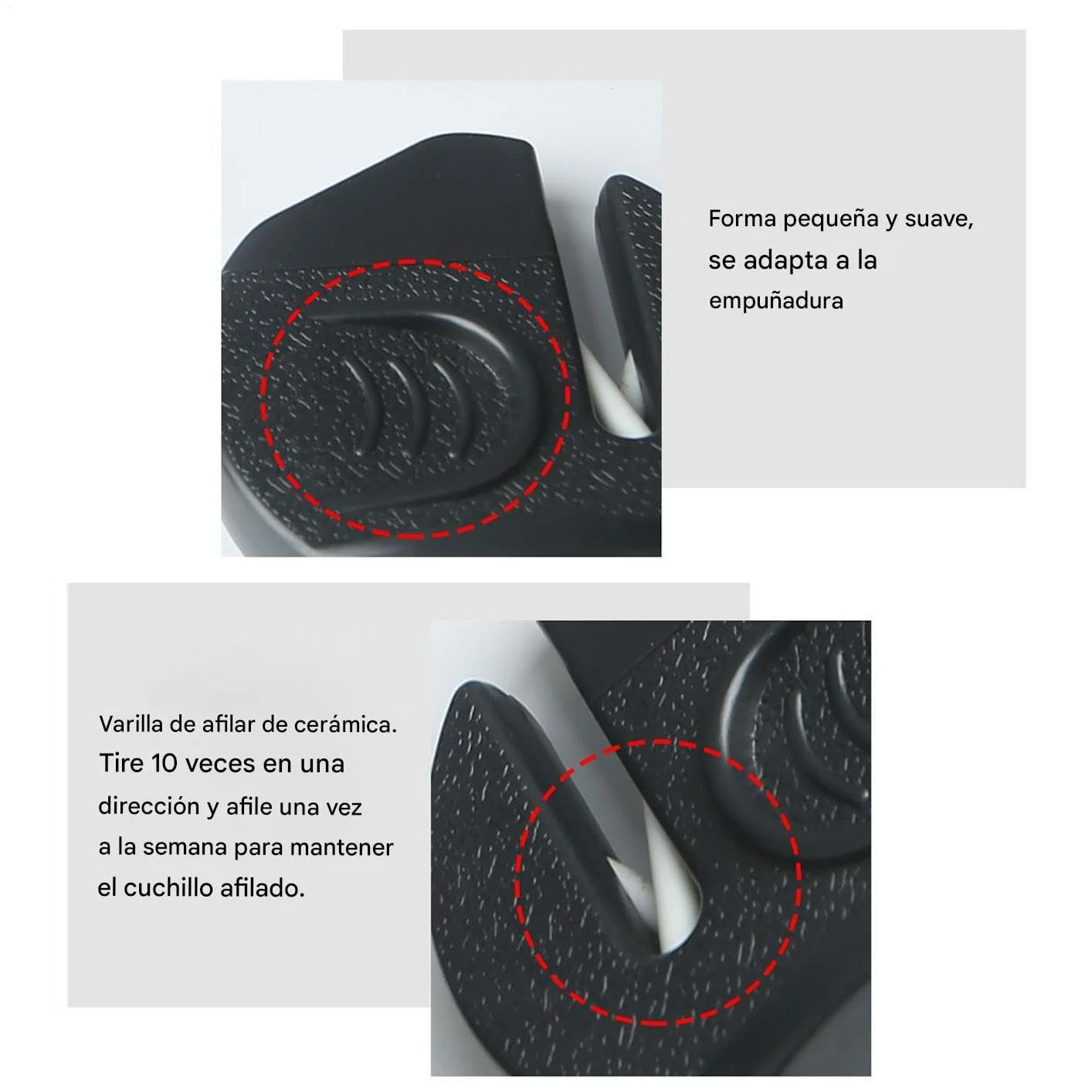 Міні-точилка багатофункціональна нековзна для ножиць та кухонного приладдя, фото №7