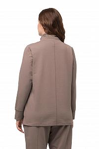 Женская Толстовка Ulla Popken с воротником гольф synthetic.ua - Фото 1